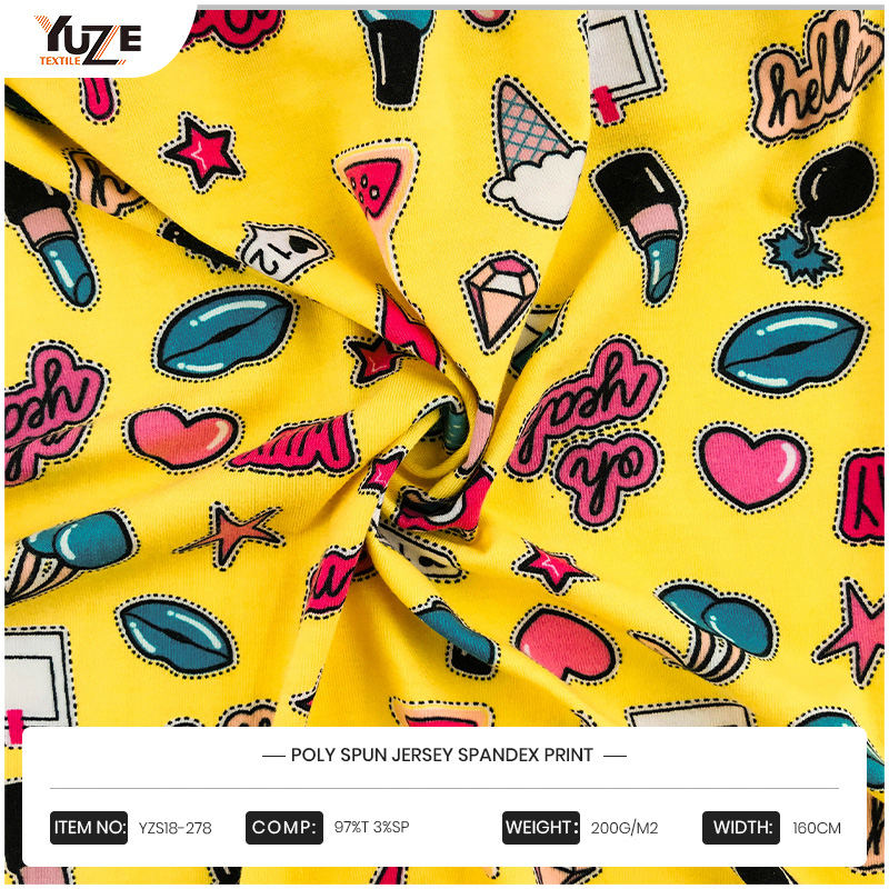 YZS18-278 POLY SPUN JERSEY SPANDEX