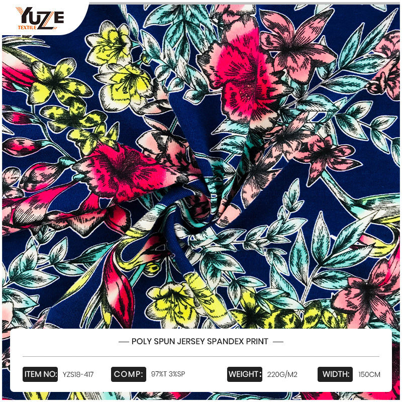 YZS18-417 POLY SPUN JERSEY SPANDEX