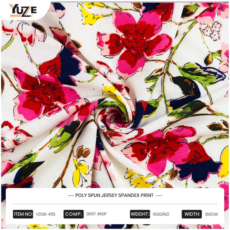 YZS18-455 POLY SPUN JERSEY SPANDEX