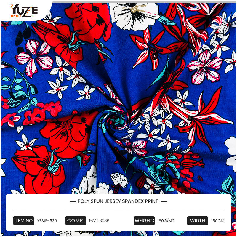 YZS18-539 POLY SPUN JERSEY SPANDEX