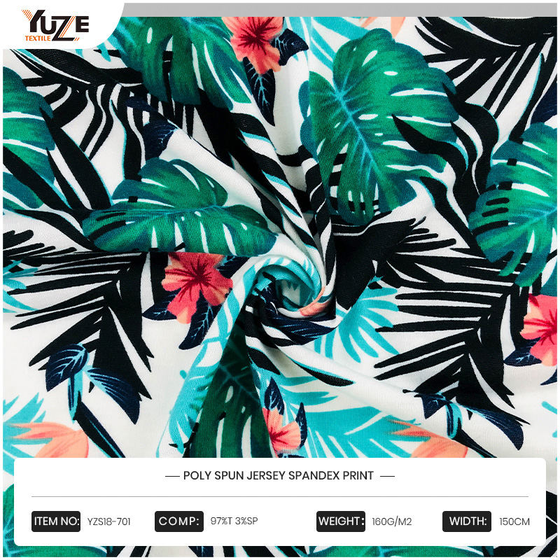 YZS18-701 POLY SPUN JERSEY SPANDEX