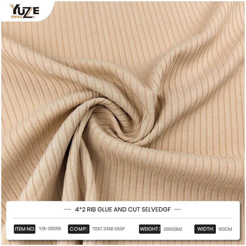 YZK-010019 4*2 RIB lipici și tăiat Selvedgf