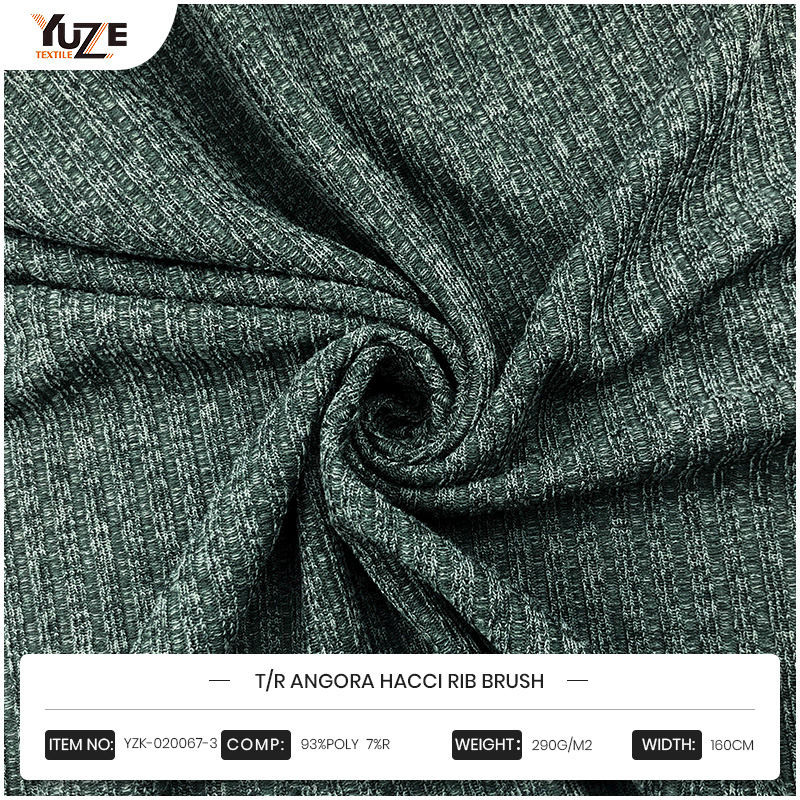 YZK-020067-3 T/R Angora Hacci Rib perie