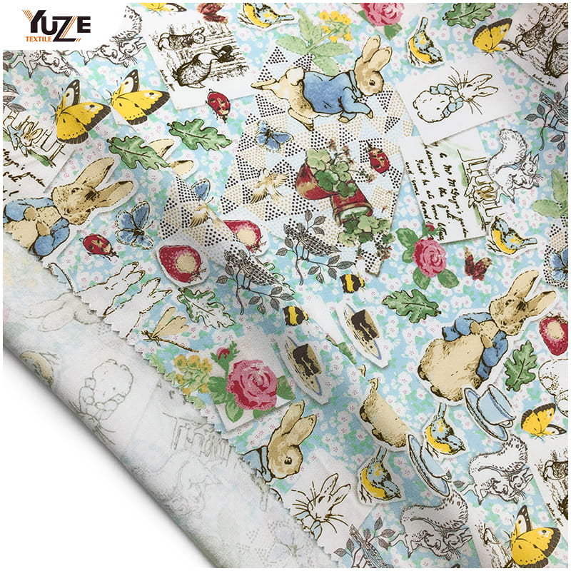 YZW-020612-10 Imprimare digitală Poplin Rayon Poplin