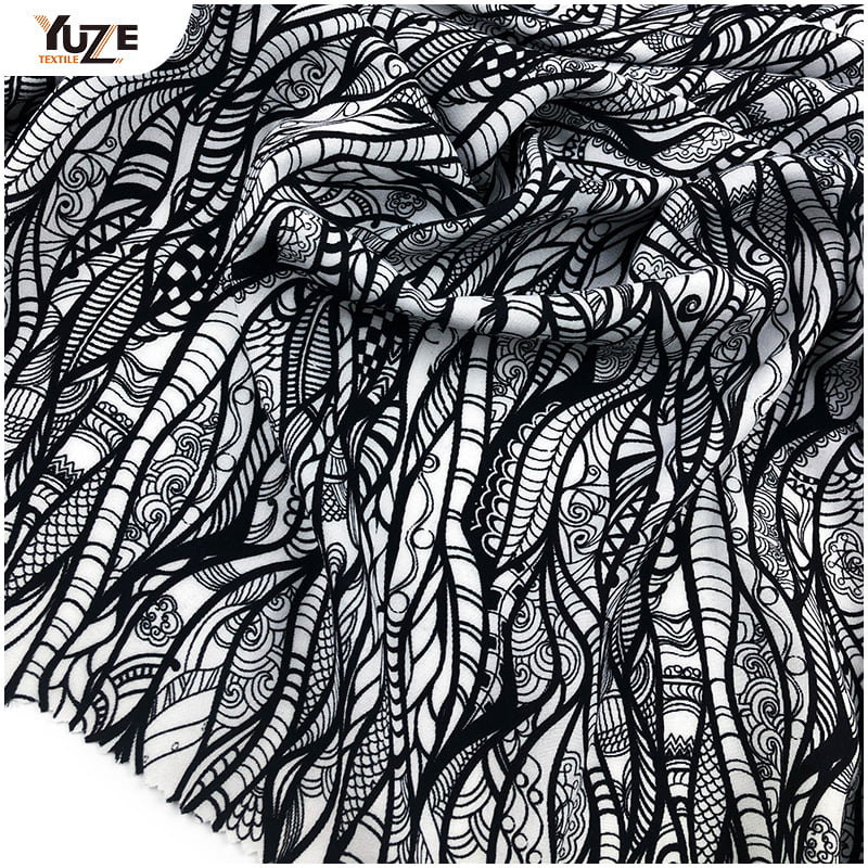 YZW-020612-33 Imprimare digitală Poplin Rayon Poplin