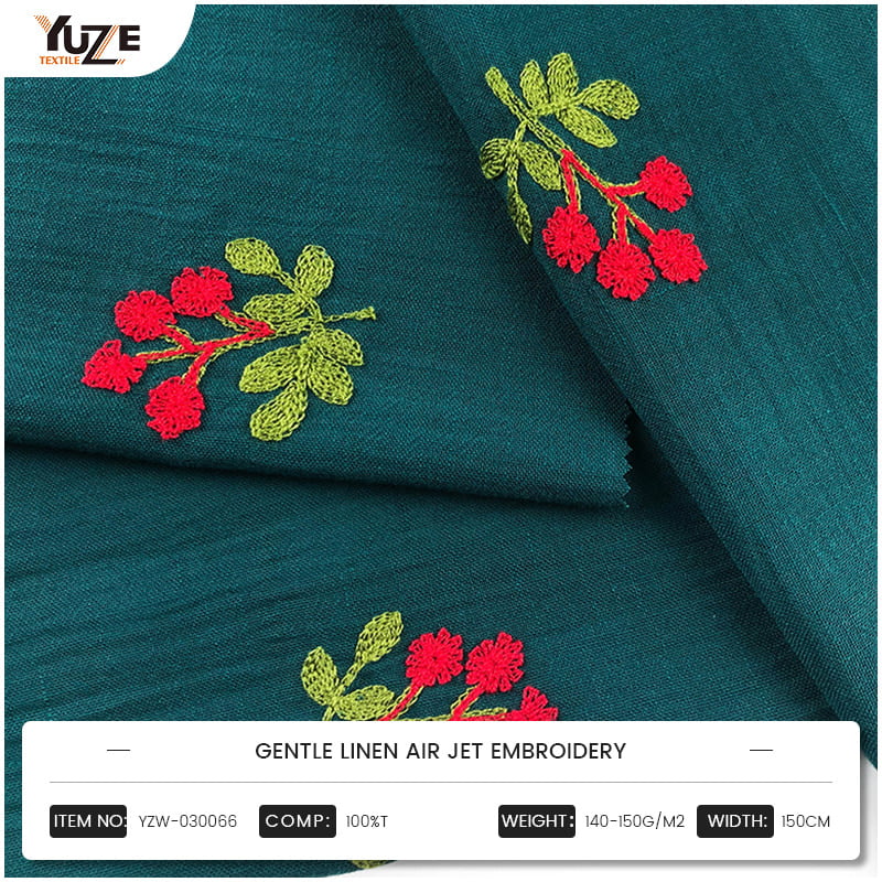 YZW-030066 broderie cu jet de aer cu lenjerie blândă