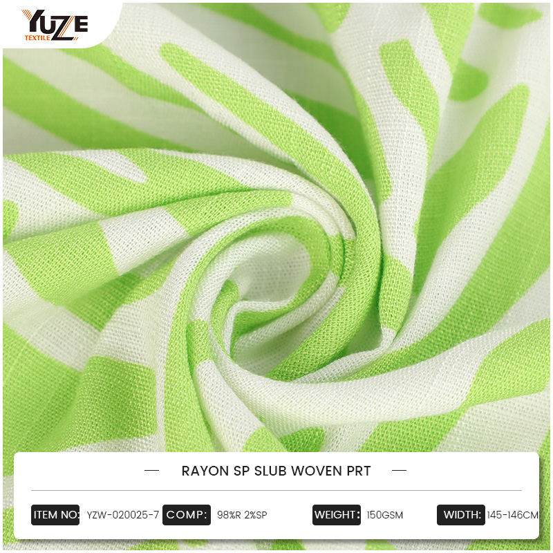 YZW-020025-7 RAYON SP SLUB țesut Prt