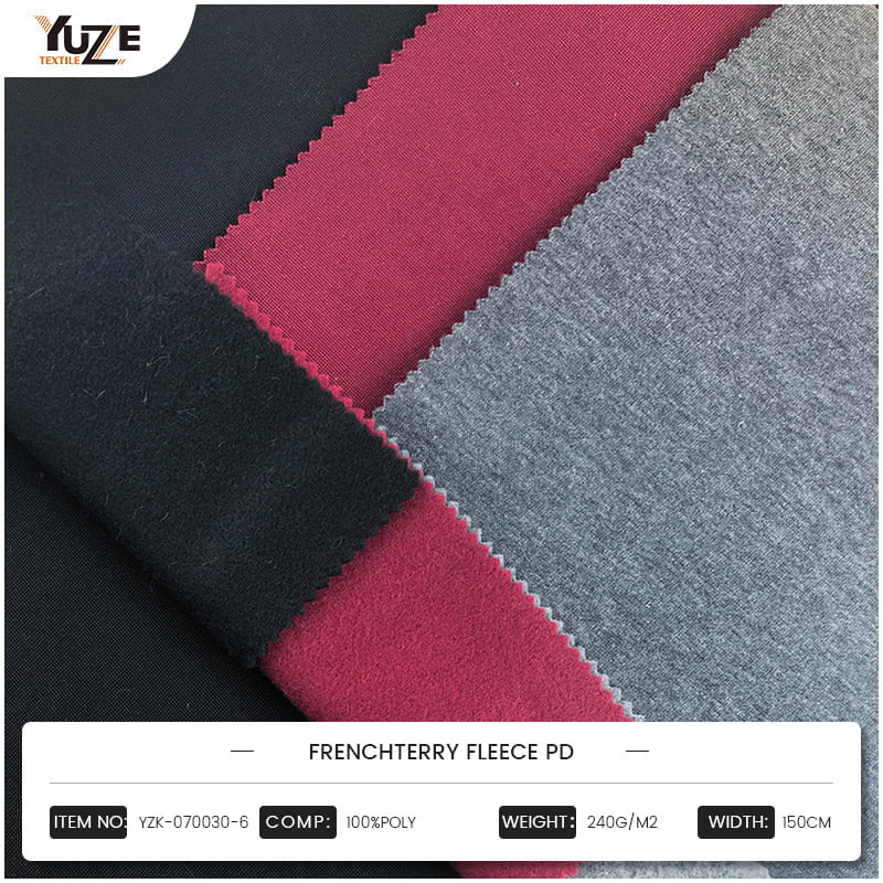 YZK-070030-6 French Terry Fleece PD Fabric: Combinația perfectă de funcție și modă